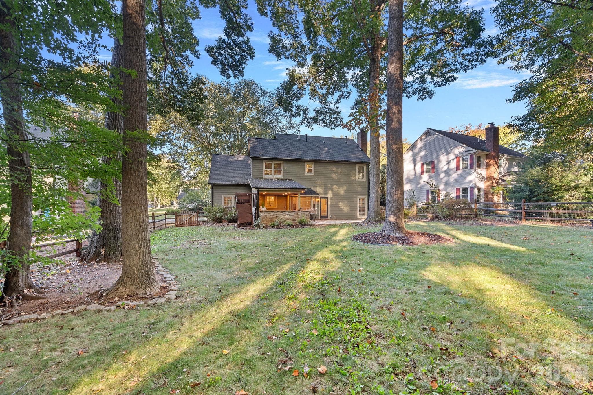 Private Yard with Mature Trees - 135 Southhaven Drive, Mooresville