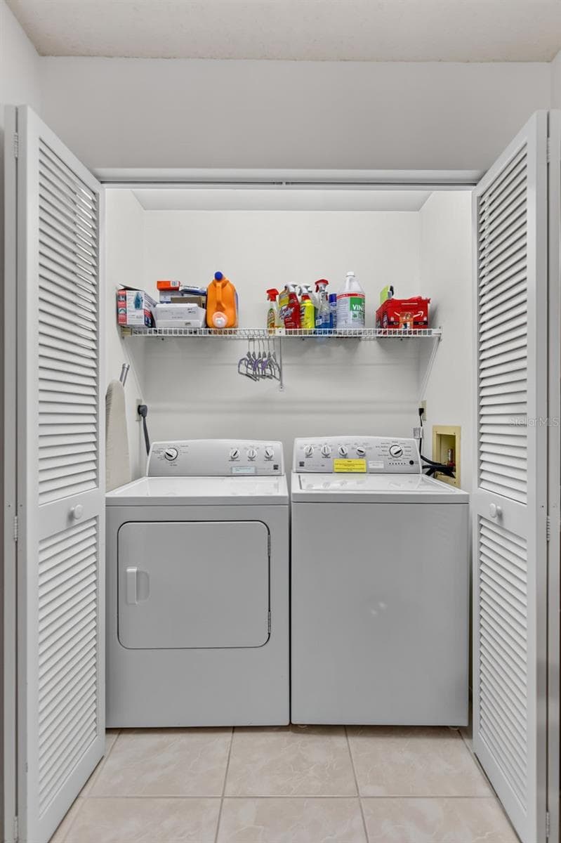 Laundry Closet with Washer and Dryer - 3728 PINECONE CT #164, SARASOTA