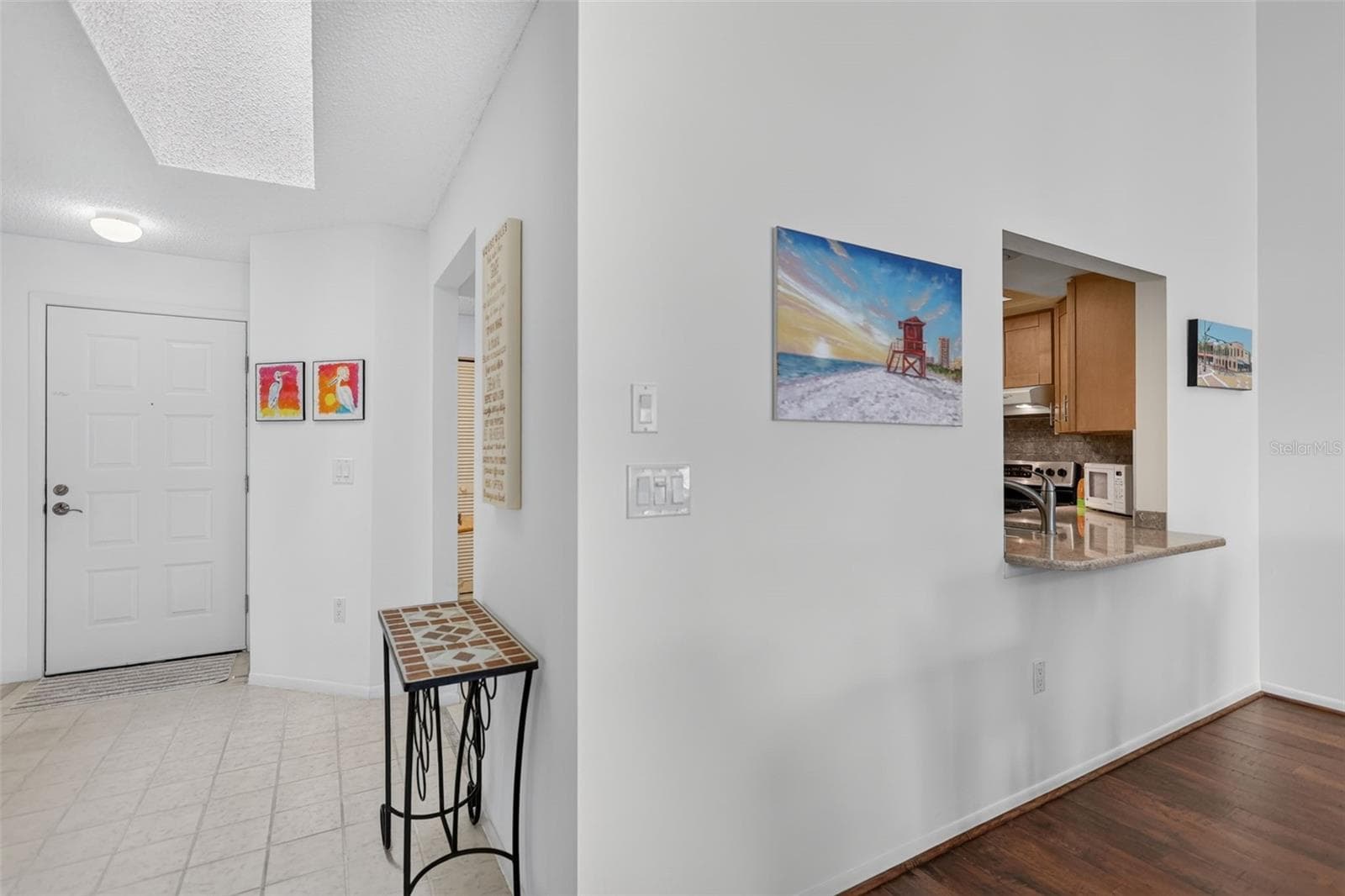 Entry Hallway, Pass through window - 3728 PINECONE CT #164, SARASOTA