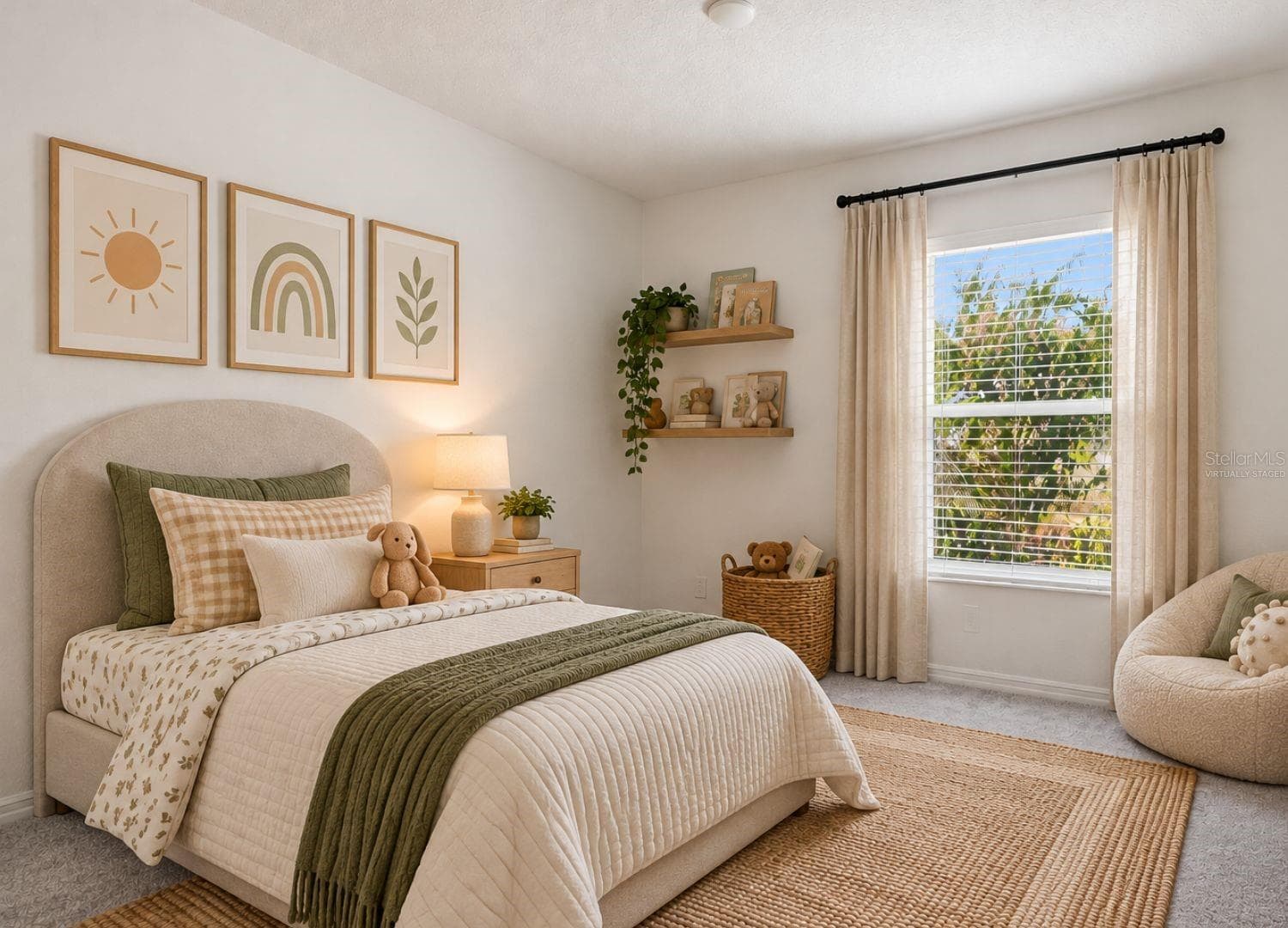 Bedroom 2 Virtually Staged - 1425 ENGELBERG ST, WINTER HAVEN