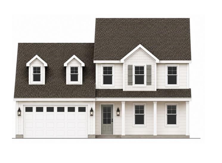 Digital Exterior Rendering - 4060 Eagle Chase Drive, Charlotte