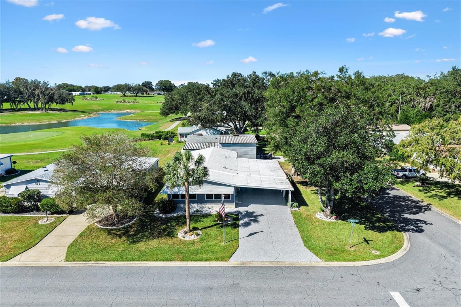 Front Aerial - 1228 PALMETTO DR, LADY LAKE