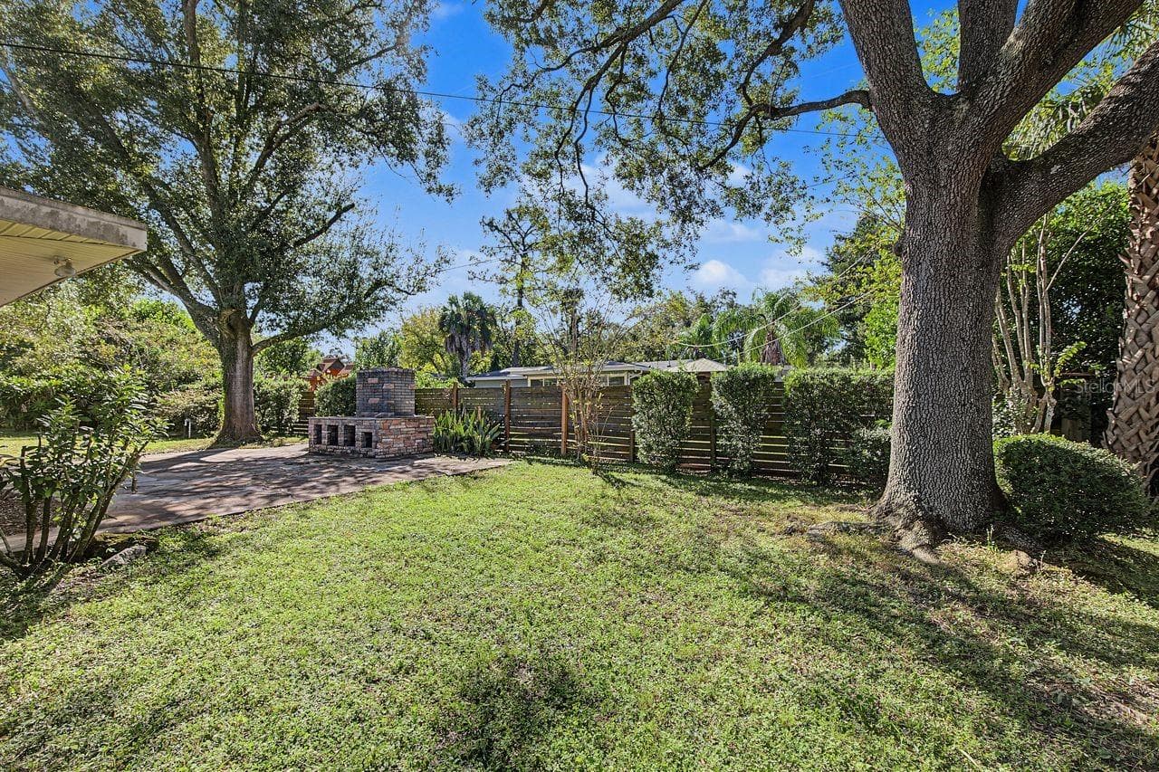 backyard - 211 DRUID HILLS RD, TEMPLE TERRACE