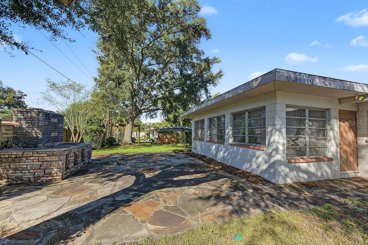 backyard - 211 DRUID HILLS RD, TEMPLE TERRACE