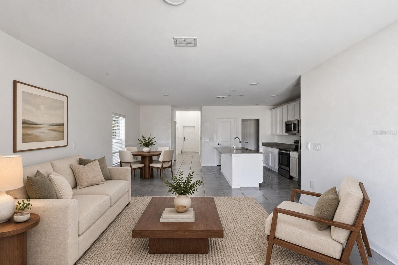 Open floor plan: Living/Kitchen/Dining - 418 COOL SUMMER LN, DAVENPORT
