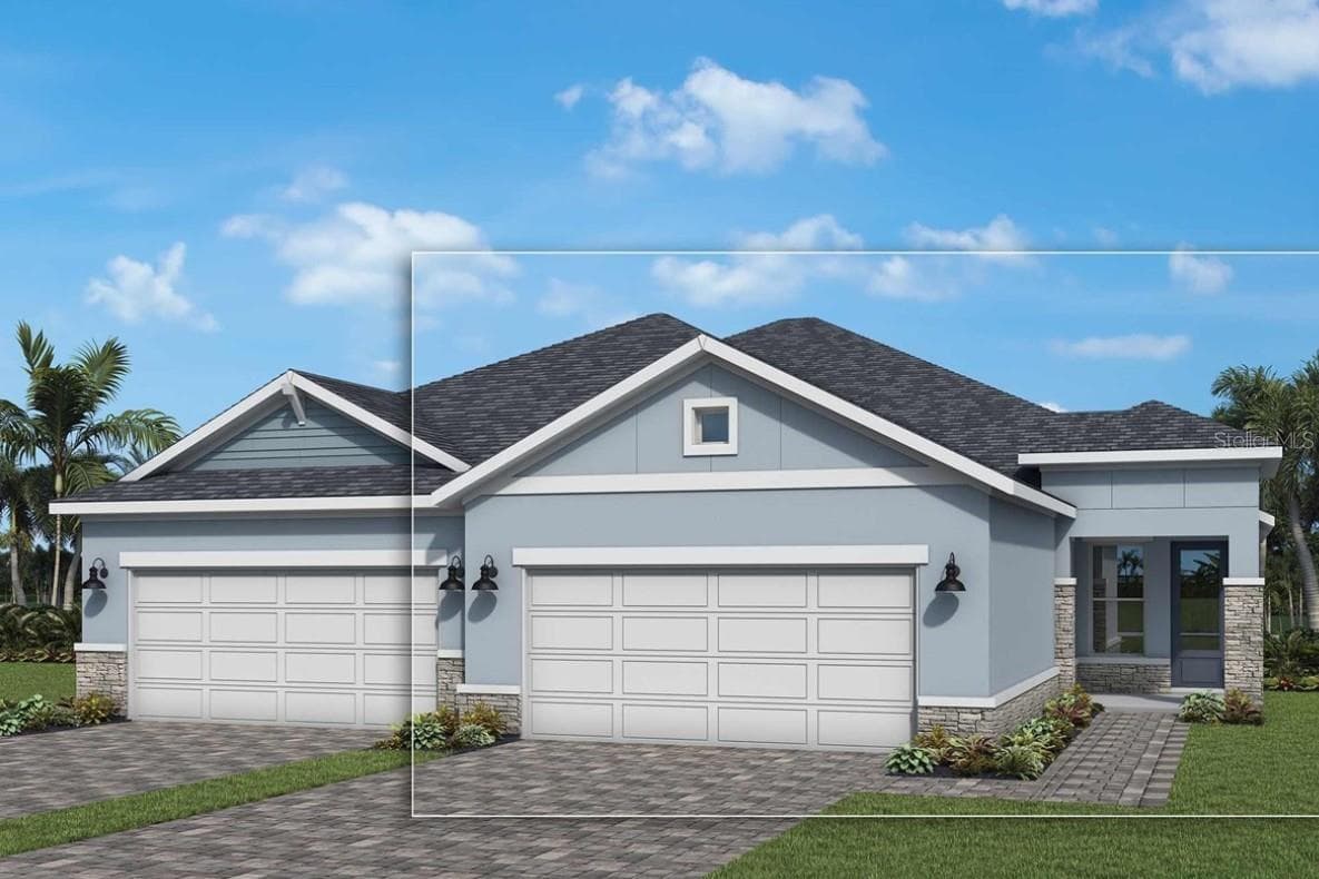Front Exterior Rendering **Paint Colors May Vary - 2837 MARRAKESH LN, SARASOTA