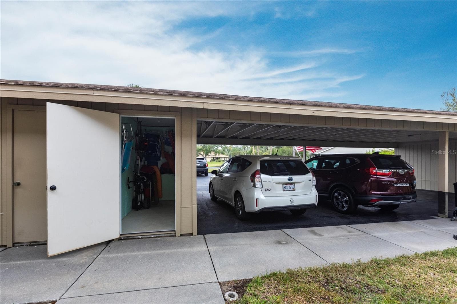 Carport and Storage Closet - 7151 WOOD CREEK DR #205, SARASOTA