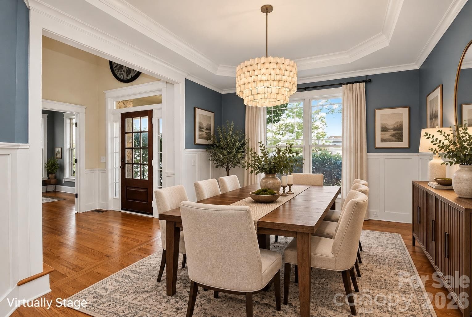 Virtual Staged - Formal Dining Room - 5141 Berkeley Park Court, Charlotte