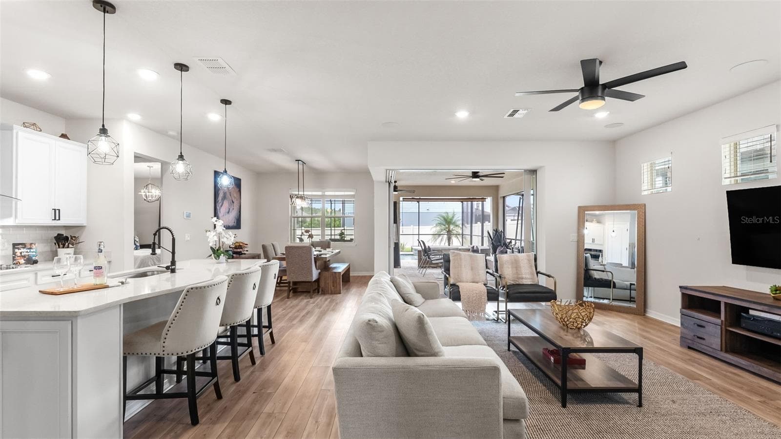 Living Room: Built-In Surround Sound - 19234 MOSSY PINE DR, TAMPA
