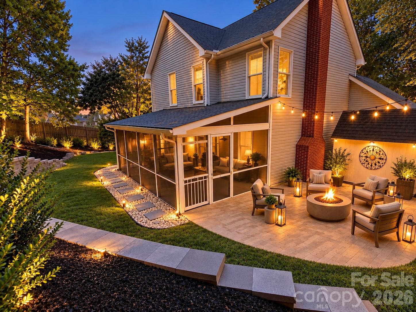 Virtually Staged - 12332 Old Prairie Road, Charlotte