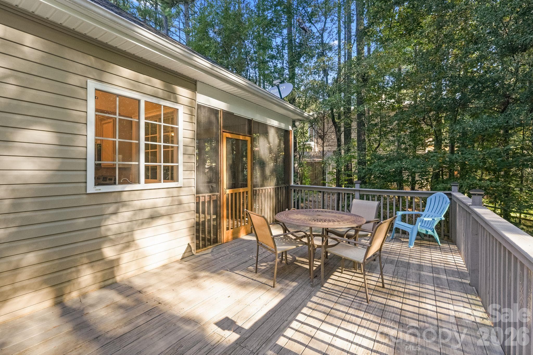 Enjoy evenings on the back deck - 1491 Woodbend Court, Stanley