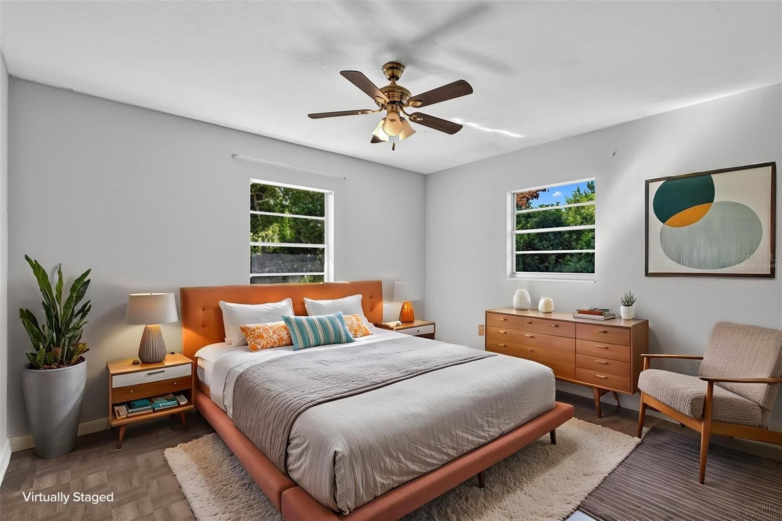 Virtually staged Primary Bed - 620 NE 2ND AVE, TRENTON