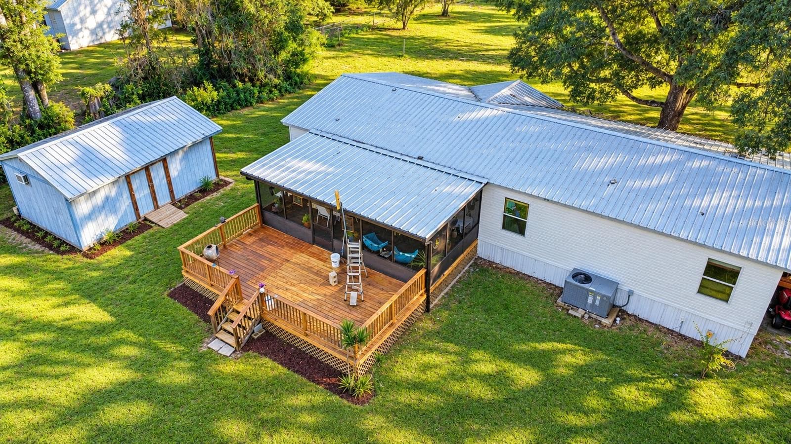 aerial view of deck - 455 NE 112TH AVE, OLD TOWN