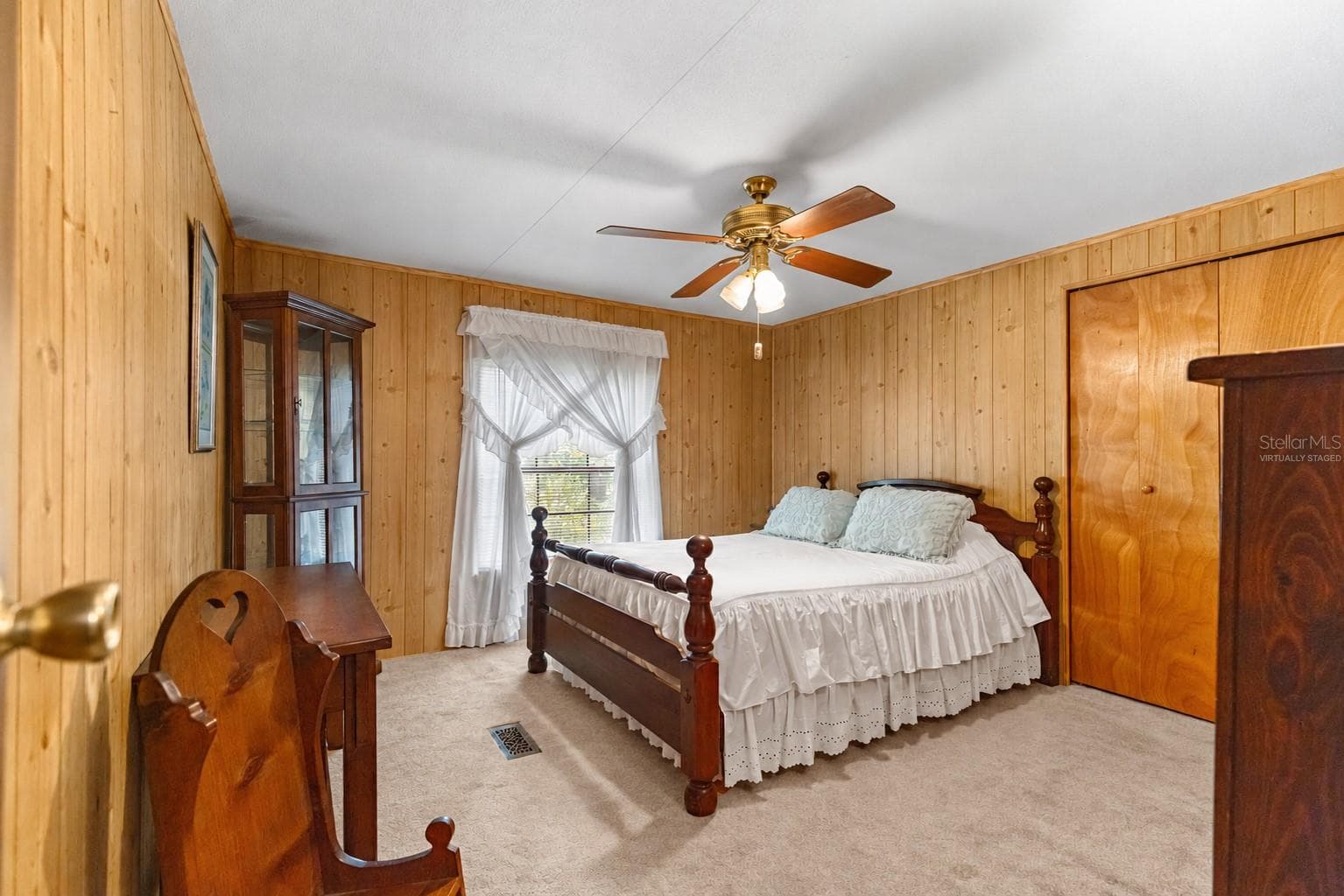 #1 · Bedroom two. Virtually staged—personal items digitally removed. - 7434 E CABIN LN, INVERNESS