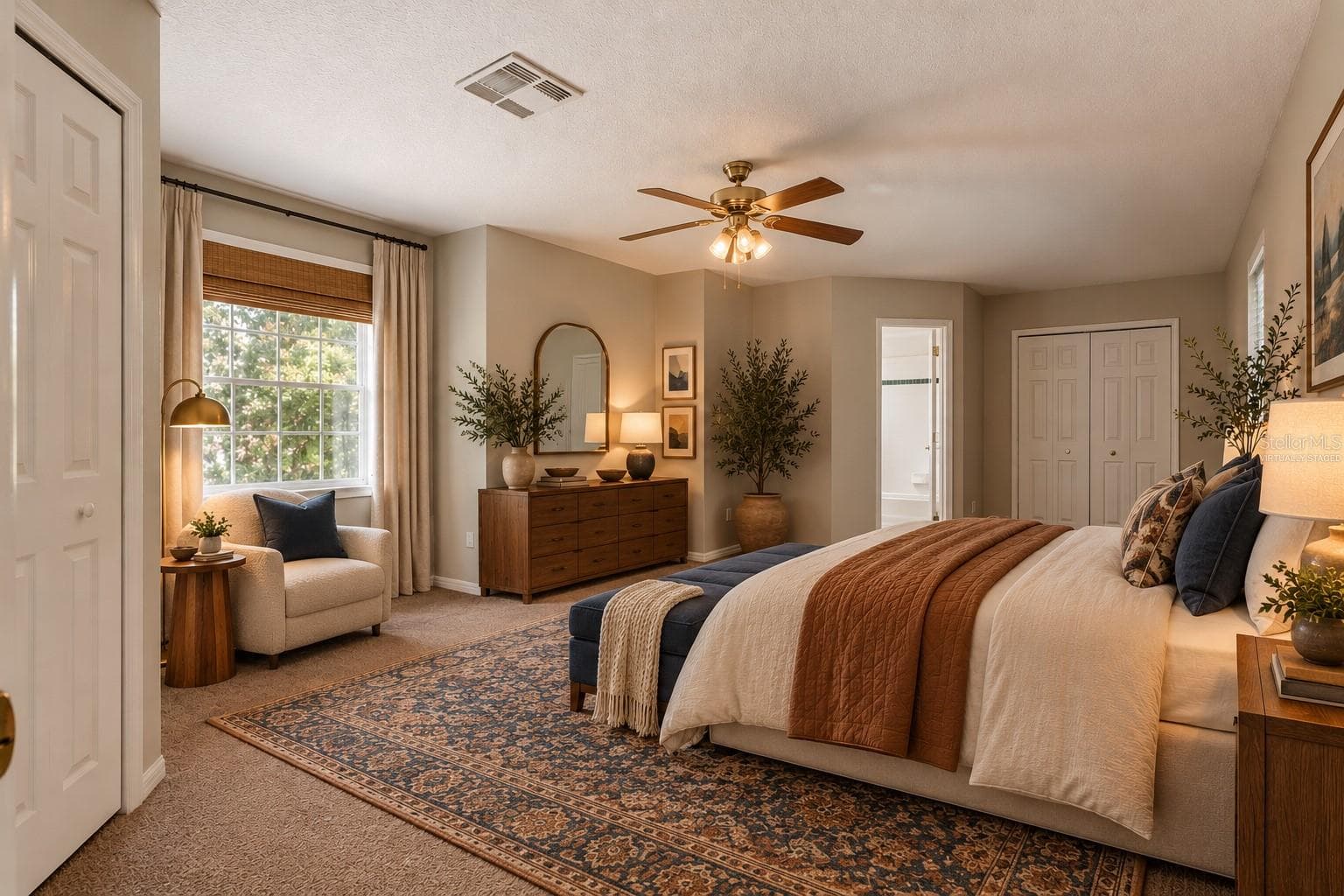 Upstairs secondary master - virtually staged. - 10142 CANOPY TREE CT, ORLANDO