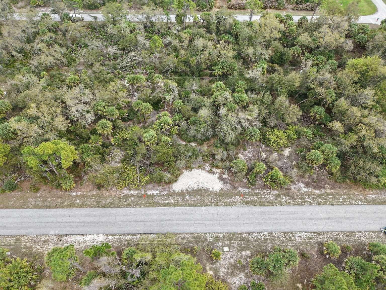 Aerial view of the lot and road. - 14315 WHITESIDES AVE, PORT CHARLOTTE