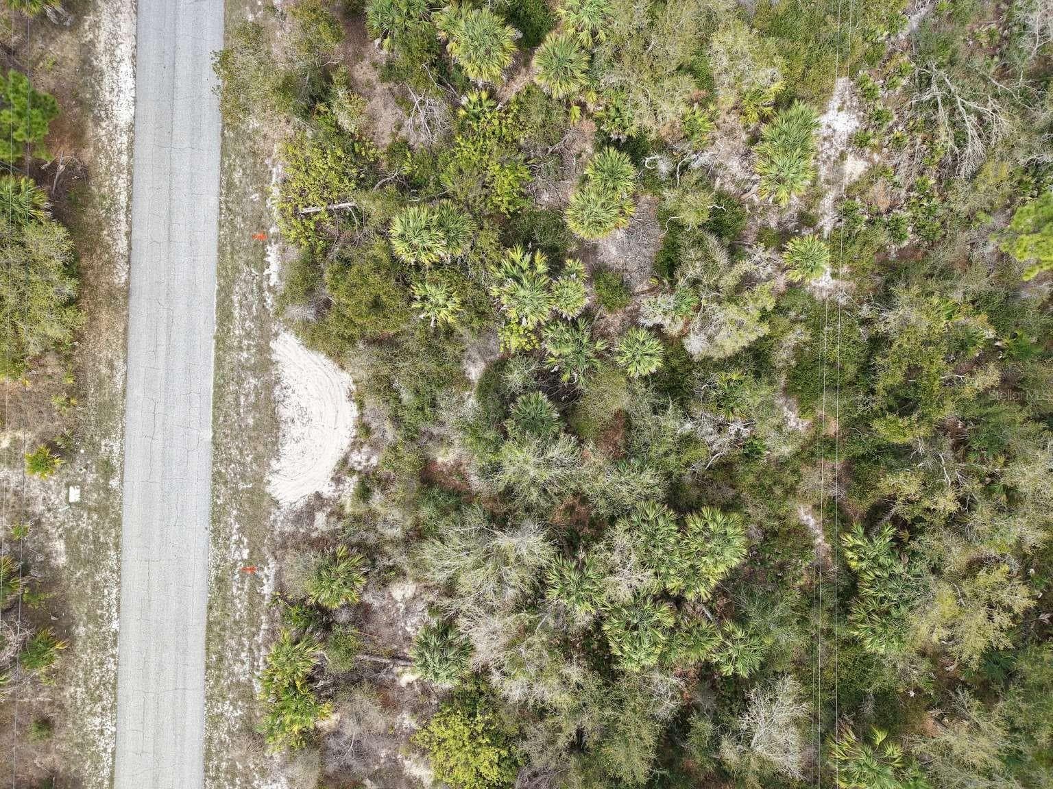 Overhead view of the lot and road. - 14315 WHITESIDES AVE, PORT CHARLOTTE