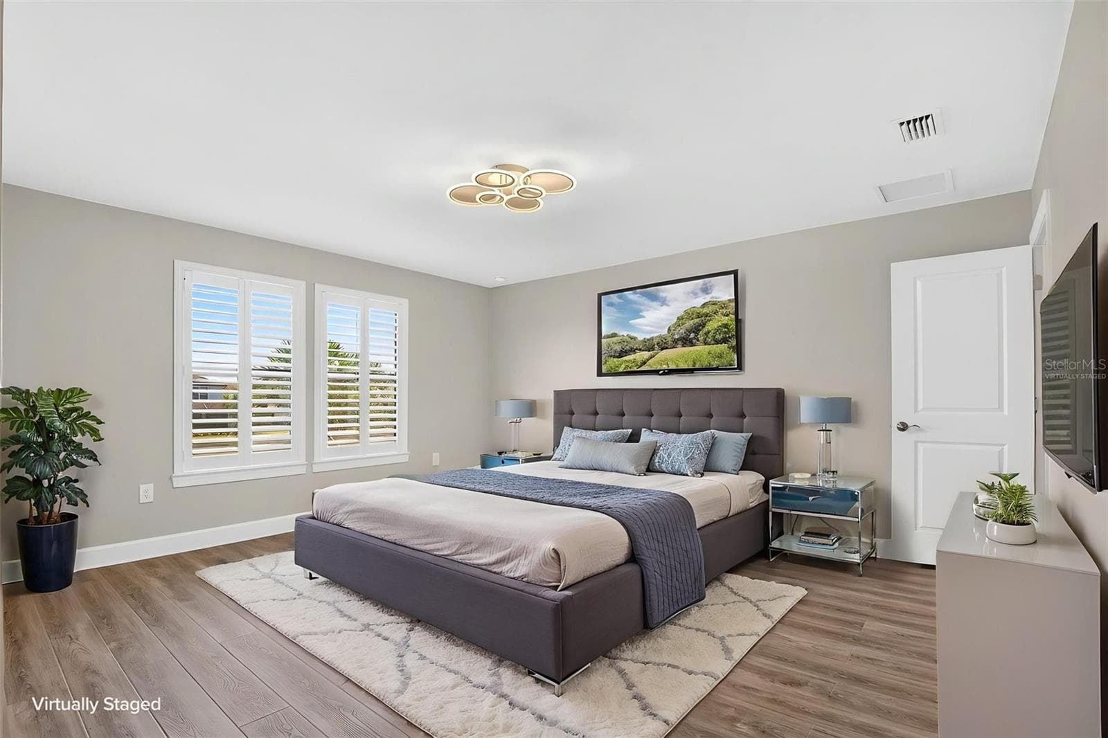Main bedroom virtually staged - 16320 HIDDEN OAK LOOP, BRADENTON