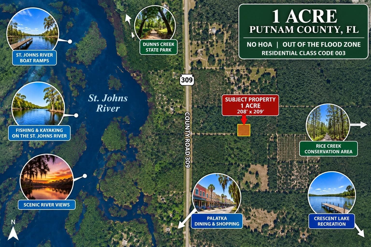 Land at 000 CR 309, SATSUMA, photo 6 of 6