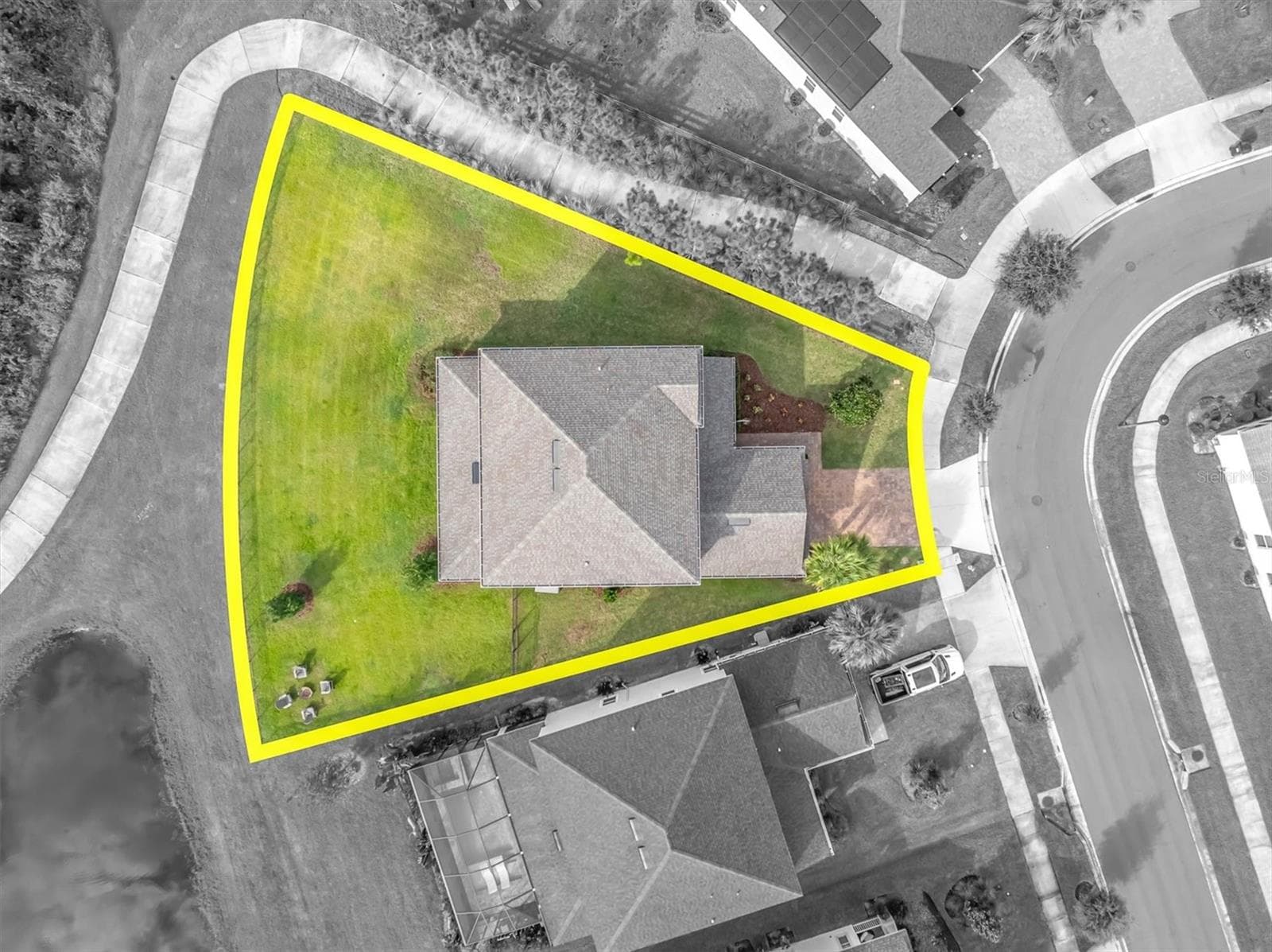 Aerial Lot Property View - 13627 STANSIL AVE, ODESSA