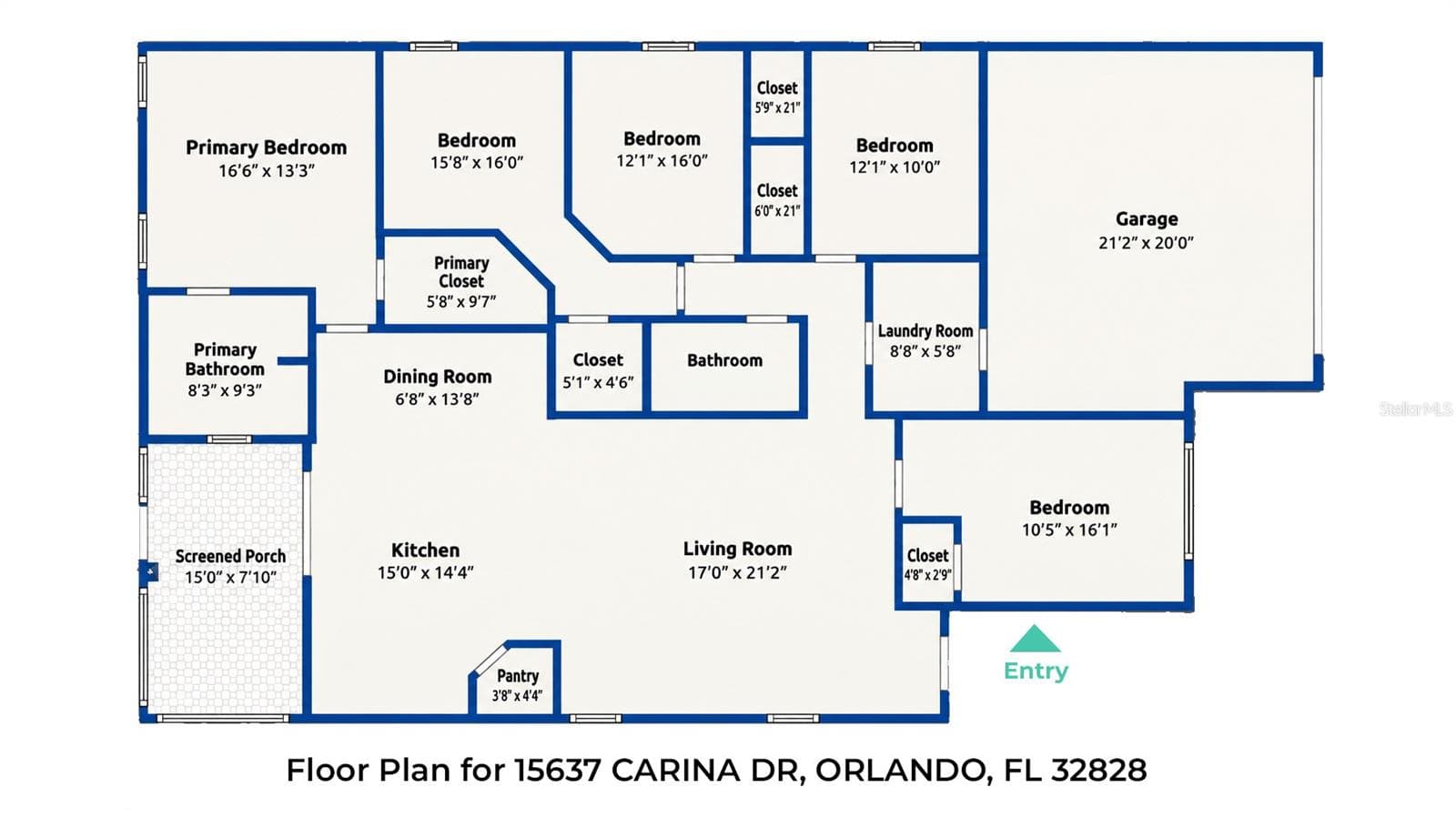 Floor Plan - 15637 CARINA DR, ORLANDO