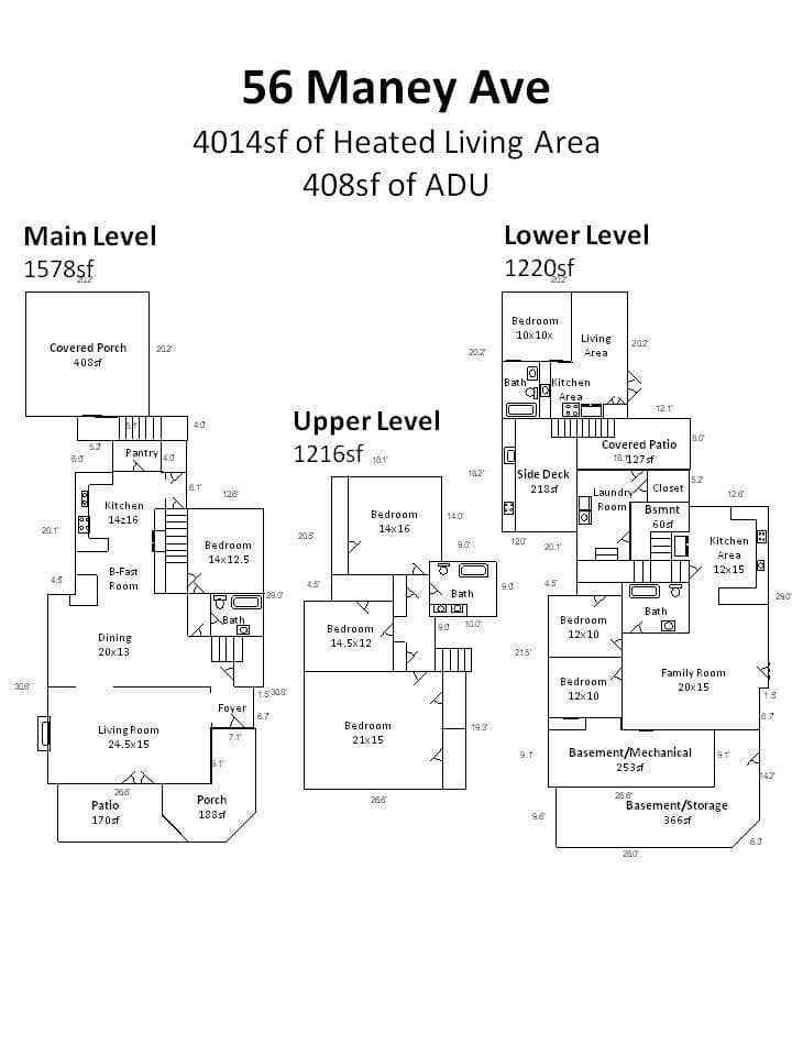 Floor Plan - 56 Maney Avenue, Asheville