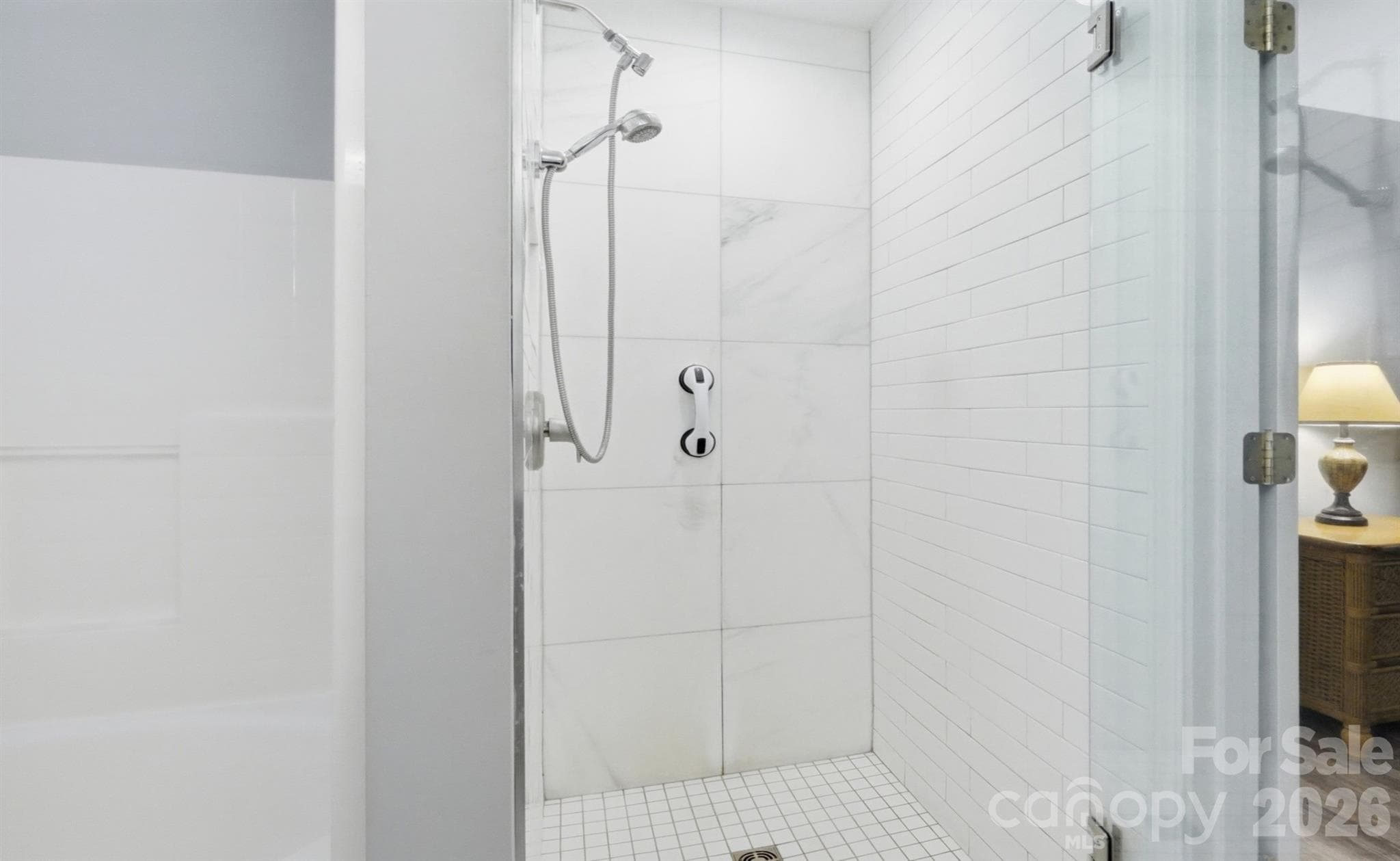 Large Tiled Shower - 8610 Lochinvar Drive, Charlotte