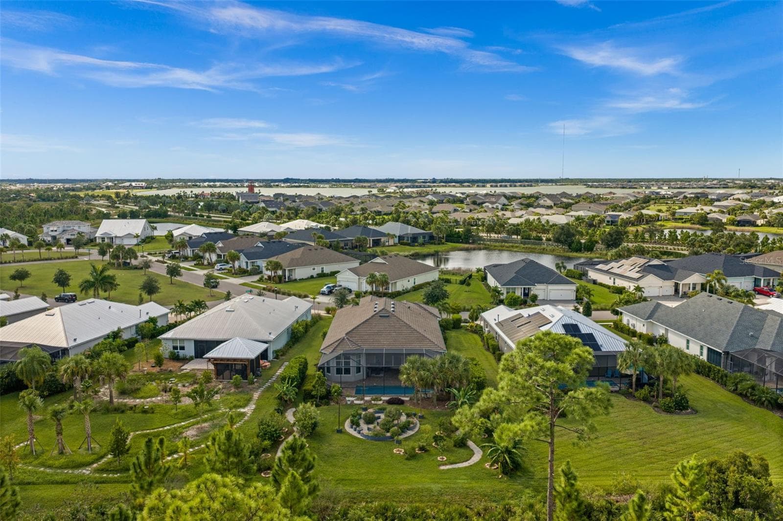 Drone Rear - 16152 PALMETTO ST, PUNTA GORDA