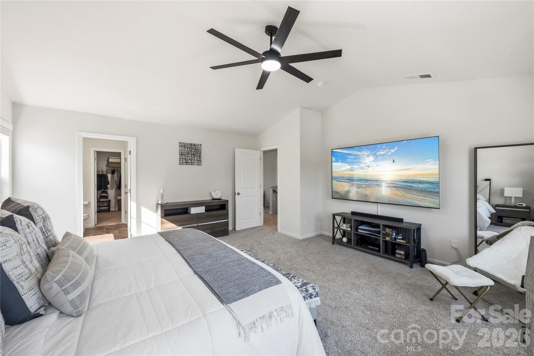 Upper level- generous primary suite. - 9022 Poquoson Drive, Gastonia