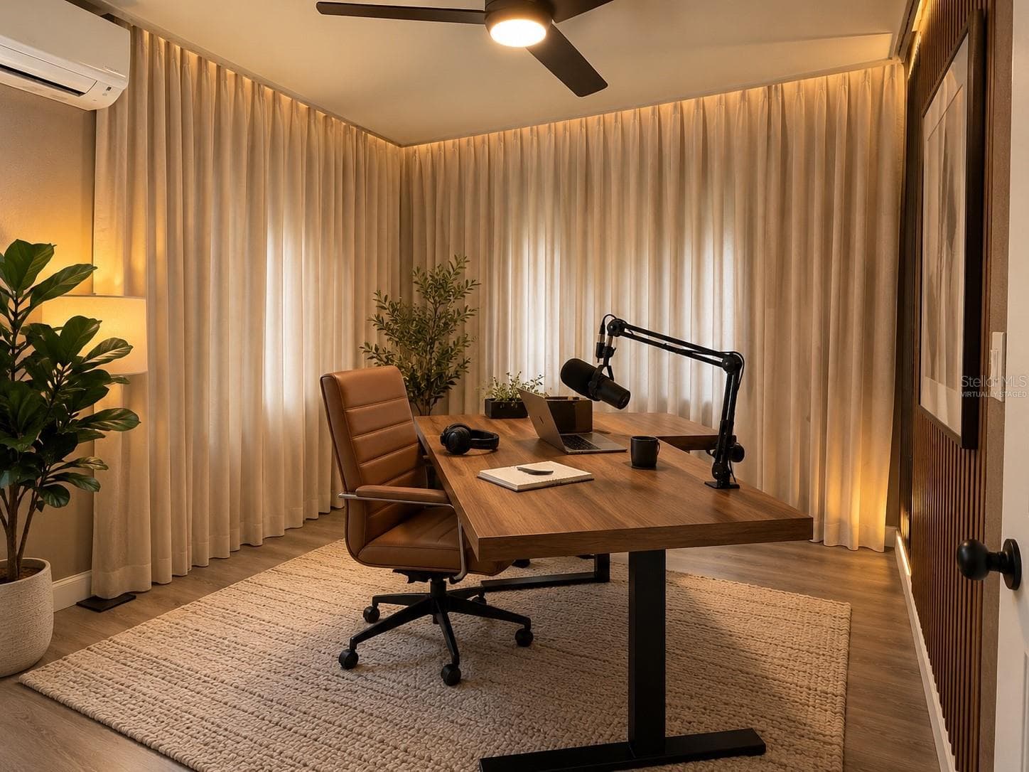Virtually Staged_Bedroom_Podcast Room - 2102 E CARACAS ST, TAMPA