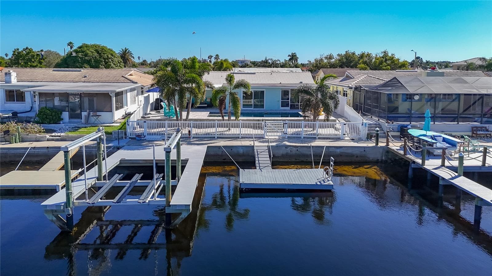 Rear ariel view - 4951 FORECASTLE DR, NEW PORT RICHEY