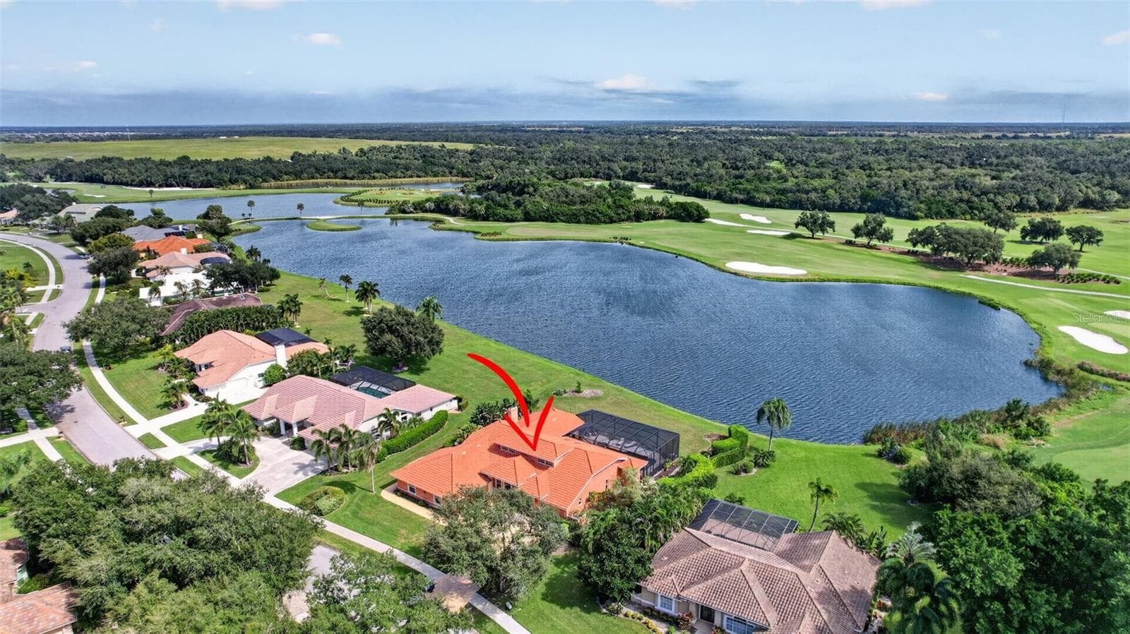 Overlooking the ninth hole of MCGC. - 8938 WILD DUNES DR, SARASOTA