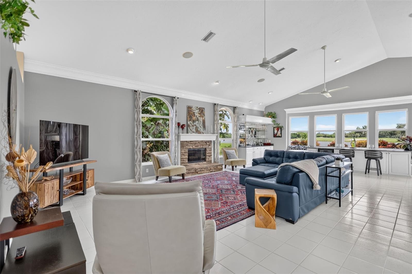 Yes, we do use the fireplace in FL! - 8938 WILD DUNES DR, SARASOTA