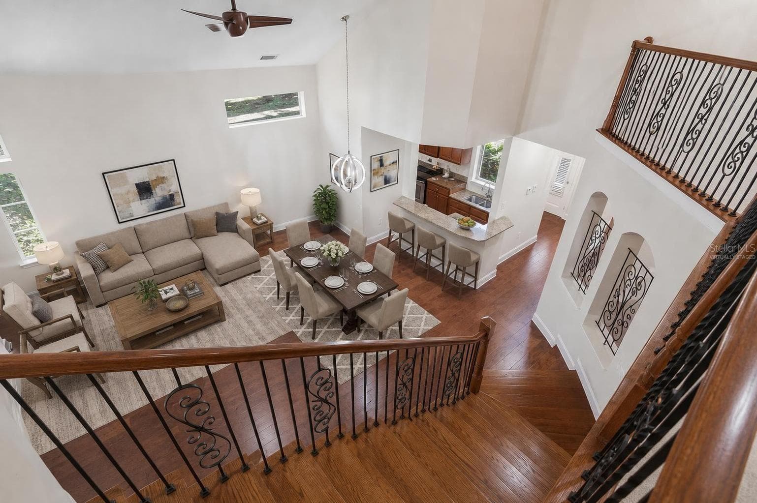 Virtually Staged View from 2nd Floor - 7323 GABERIA RD, NEW PORT RICHEY