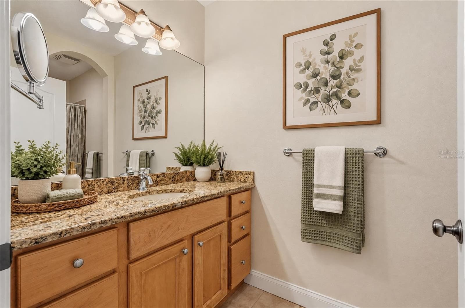 Virtually Staged Spare Bath 1 2nd Floor - 7323 GABERIA RD, NEW PORT RICHEY