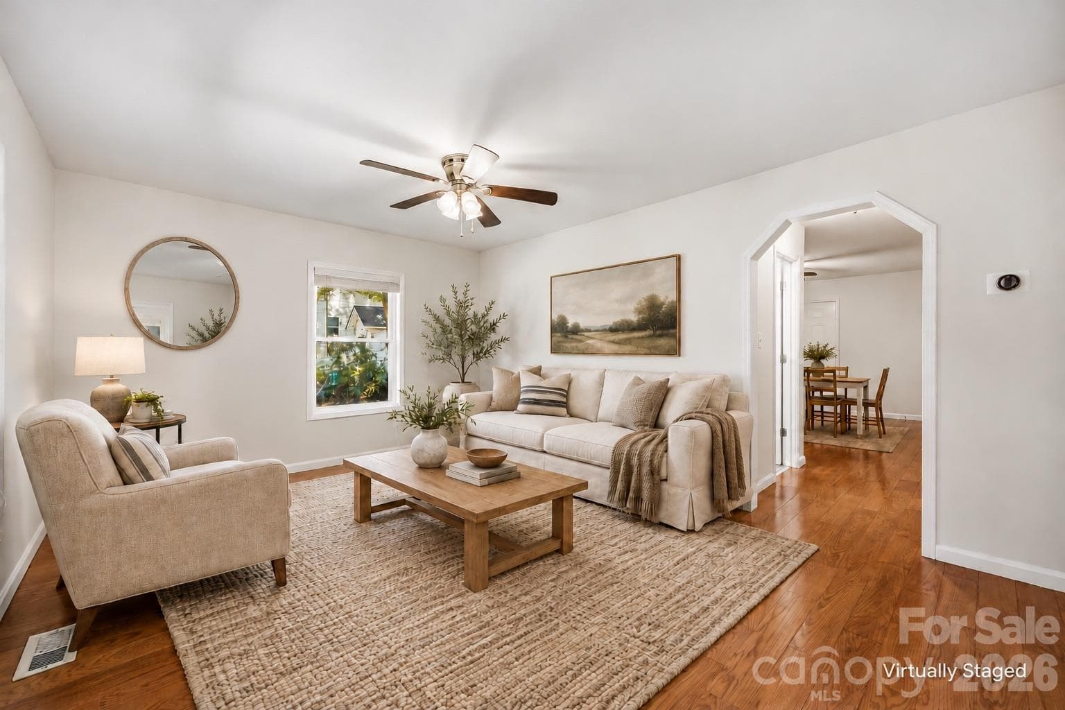 Living Room staged - 40 11th Street, Belmont