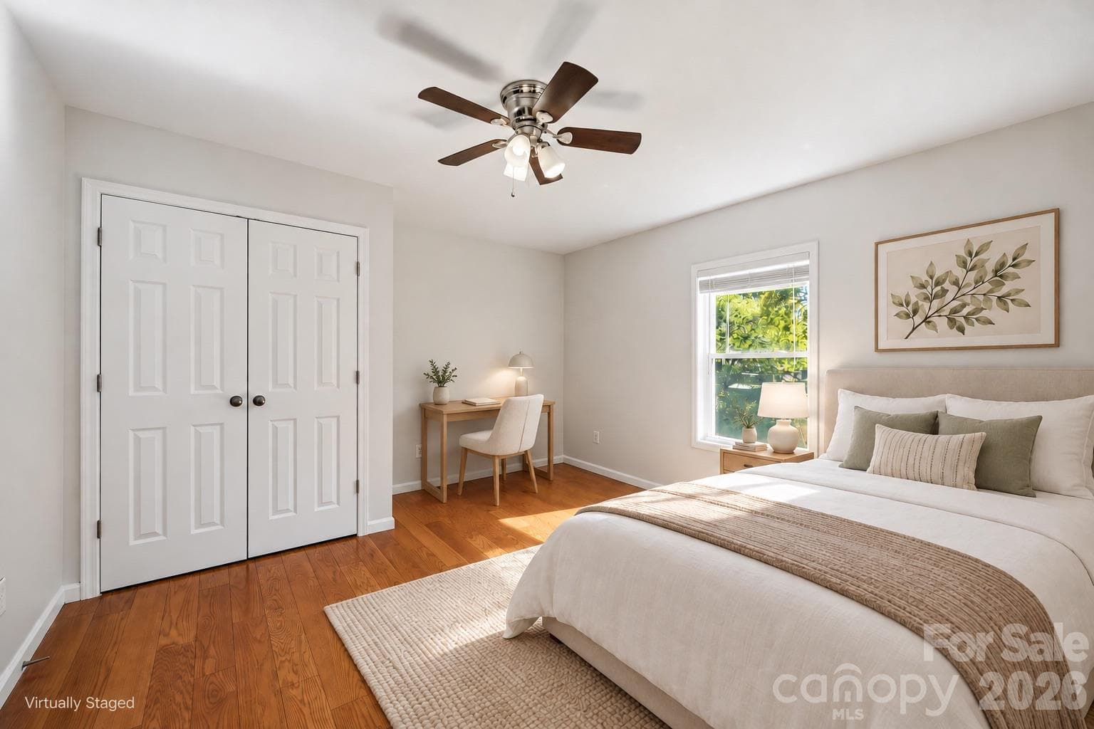 Bedroom 1 staged - 40 11th Street, Belmont