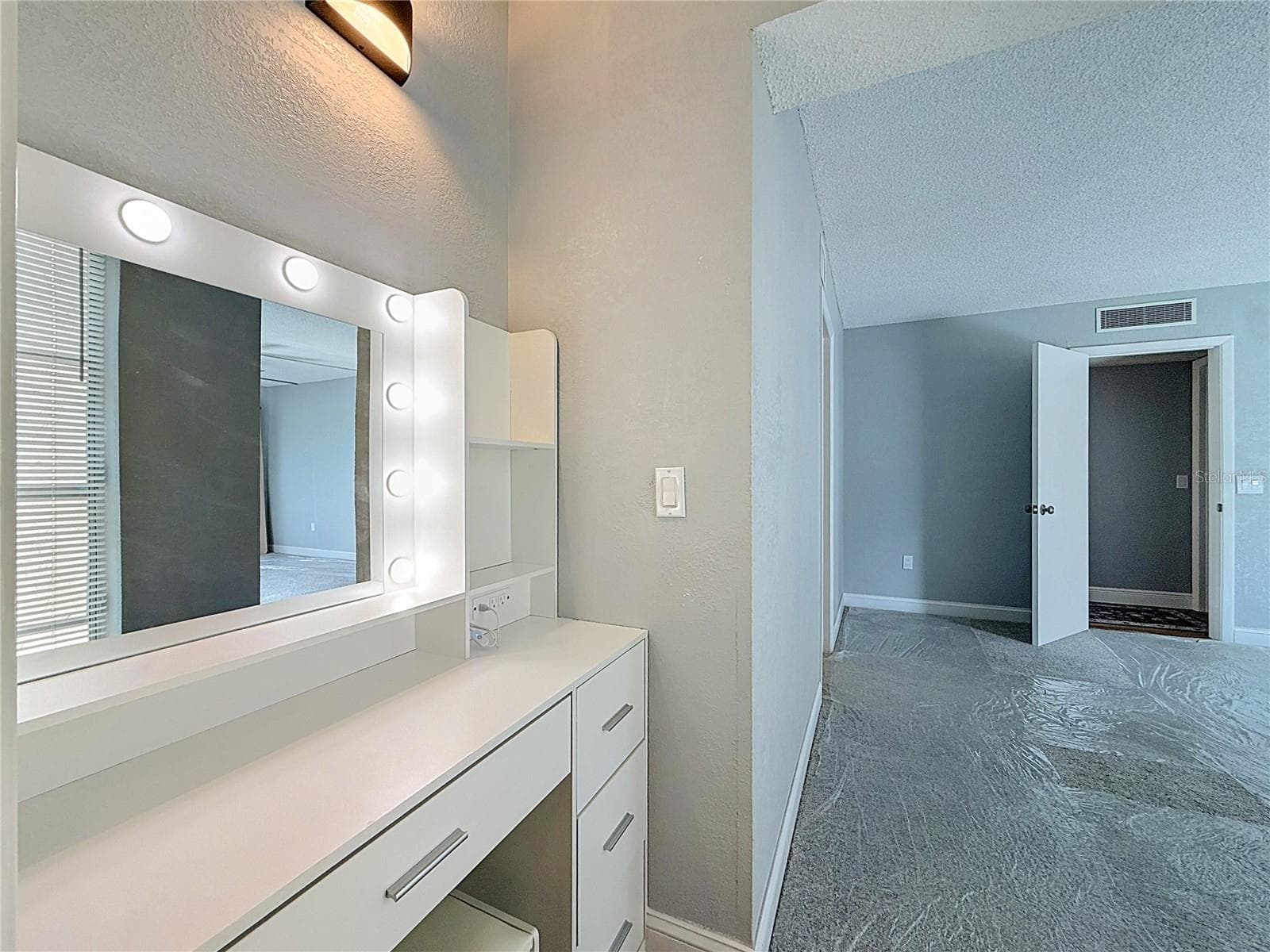 Glam station in bedroom - 225 COUNTRY CLUB DR #E252, LARGO