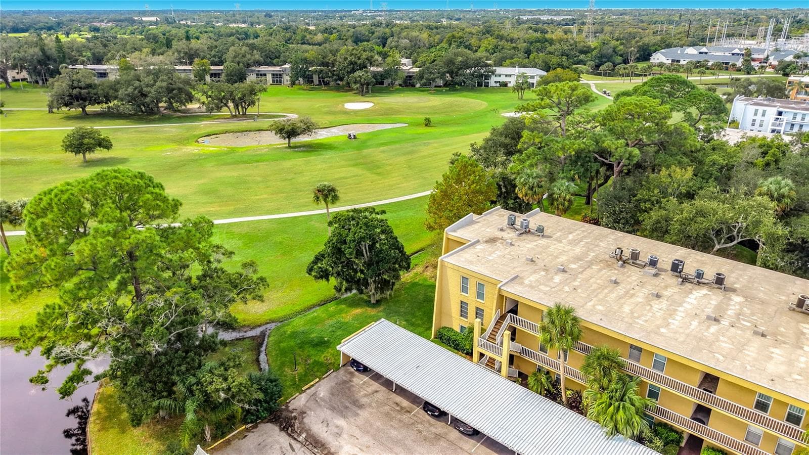 looking out from condos - 225 COUNTRY CLUB DR #E252, LARGO