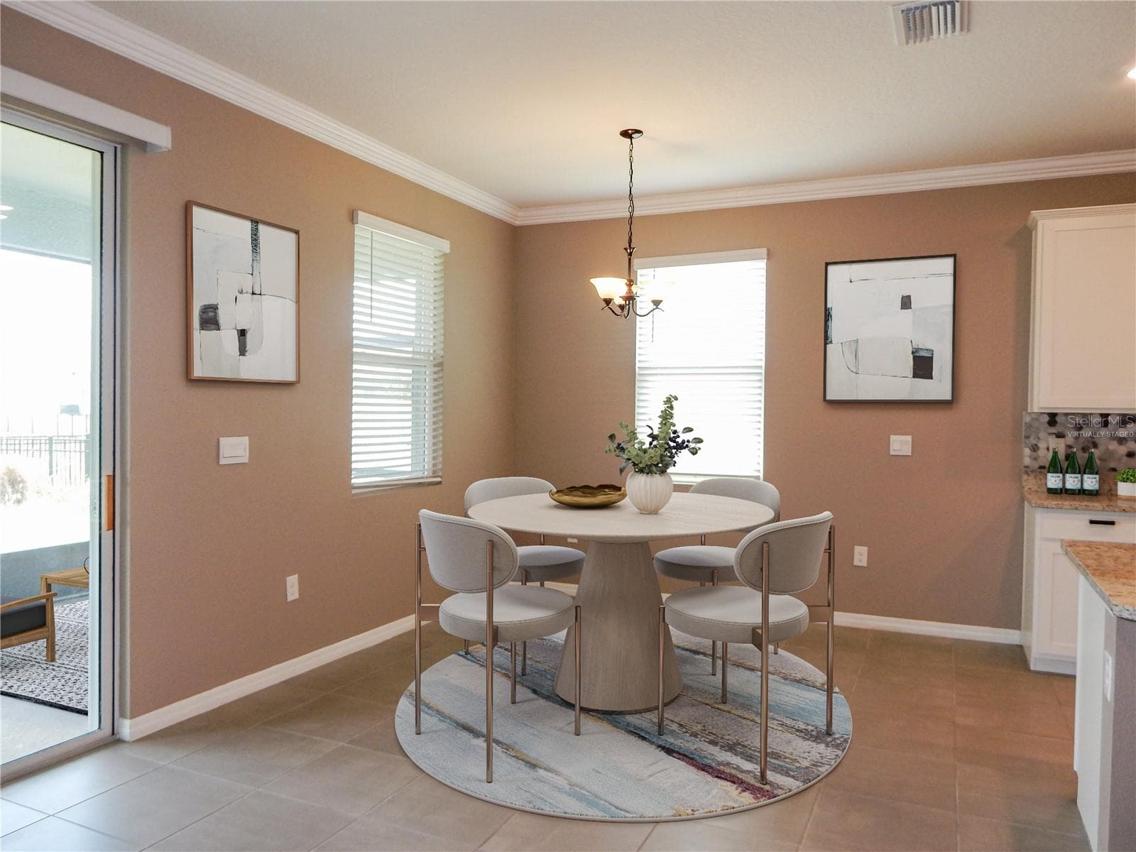 Virtually Staged Dining Room - 13413 GOLDEN LIME AVE, SPRING HILL