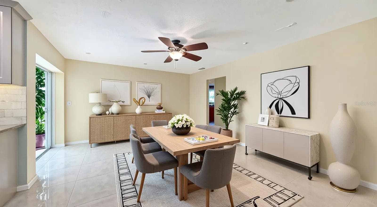 Staged Dining or Family Room - 2295 PINE VIEW CIR, SARASOTA