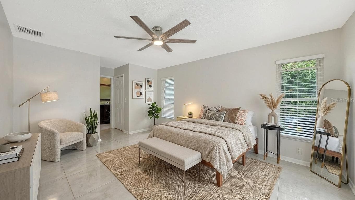 Staged Primary Bedroom - 2295 PINE VIEW CIR, SARASOTA