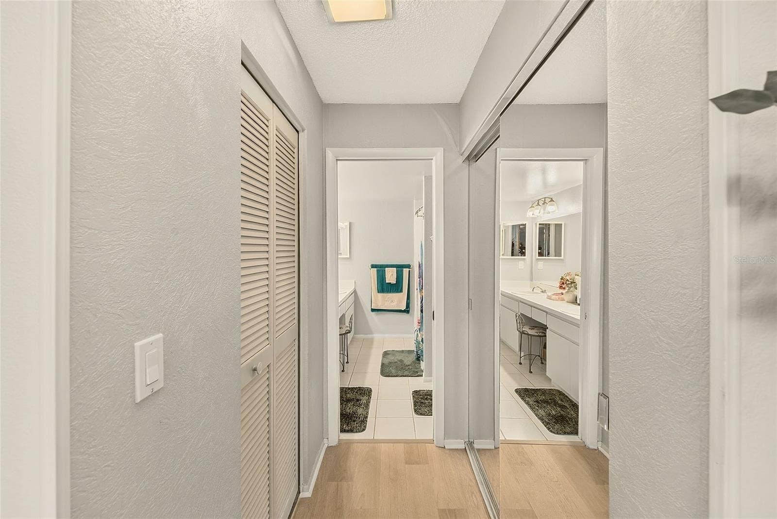 View of hallway in master bedroom - 19029 US HIGHWAY 19 N #21F, CLEARWATER