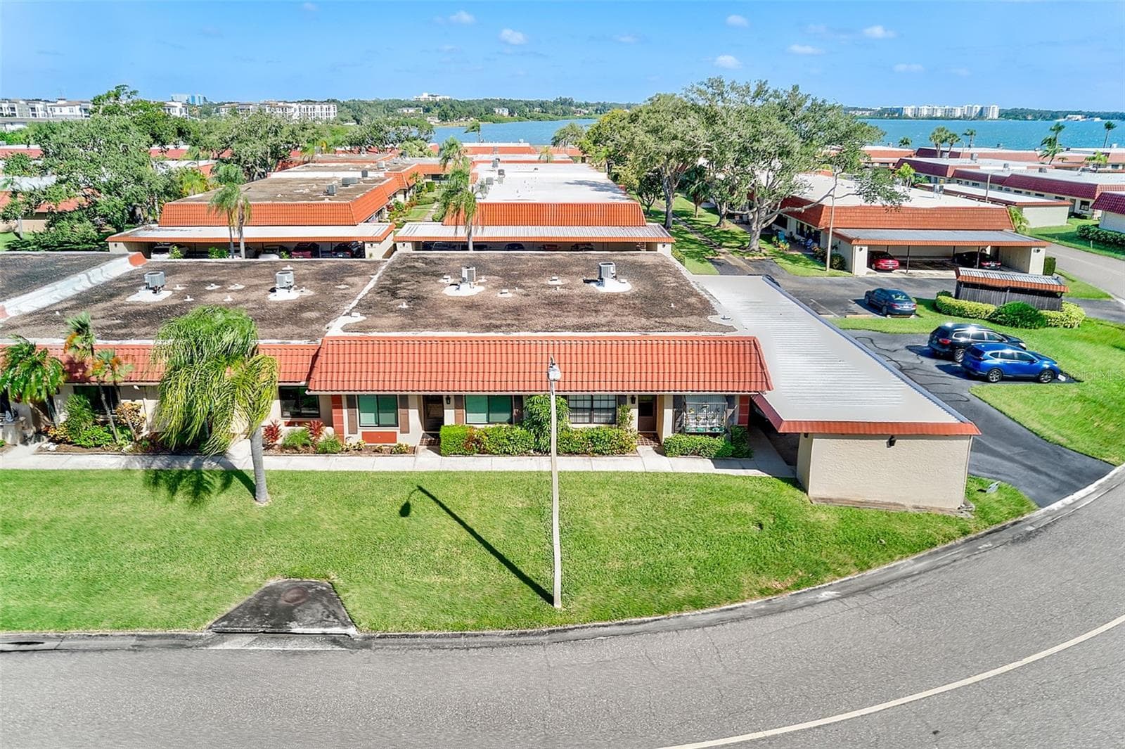 2nd aerial view of villa - 19029 US HIGHWAY 19 N #21F, CLEARWATER