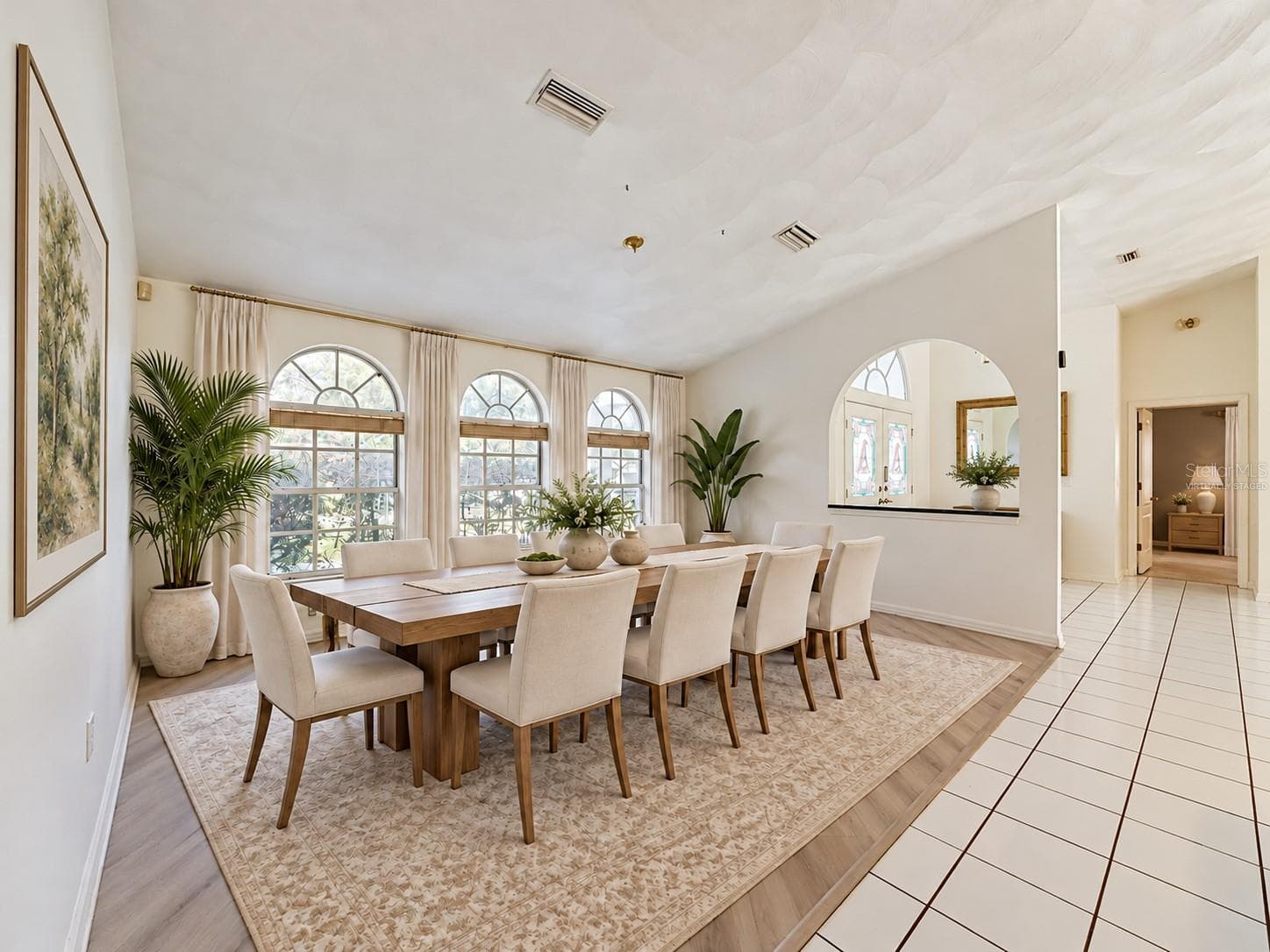 Large virtually staged dining room is versatile as a traditional room or . . . - 10074 SLEEPY WILLOW CT, SPRING HILL