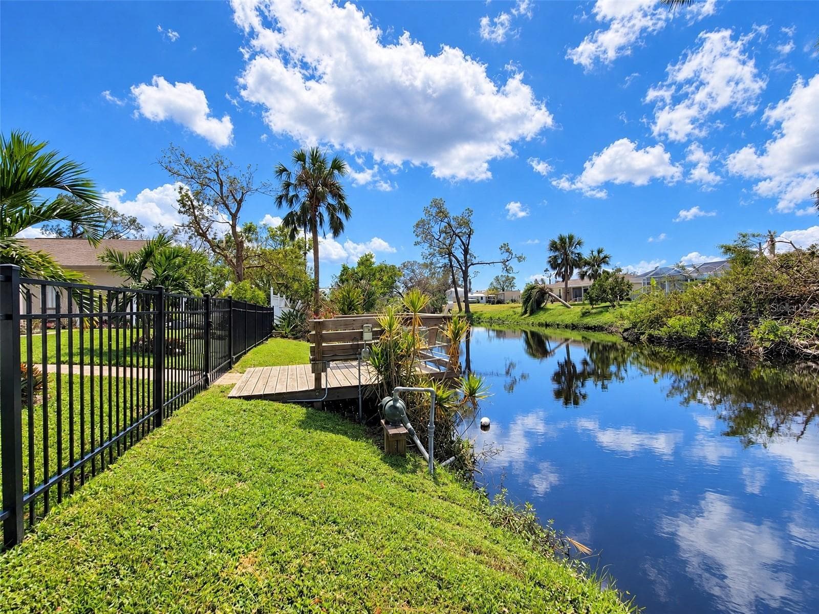 Canal and Fenced Yard - 3065 CLIFFORD ST, PUNTA GORDA