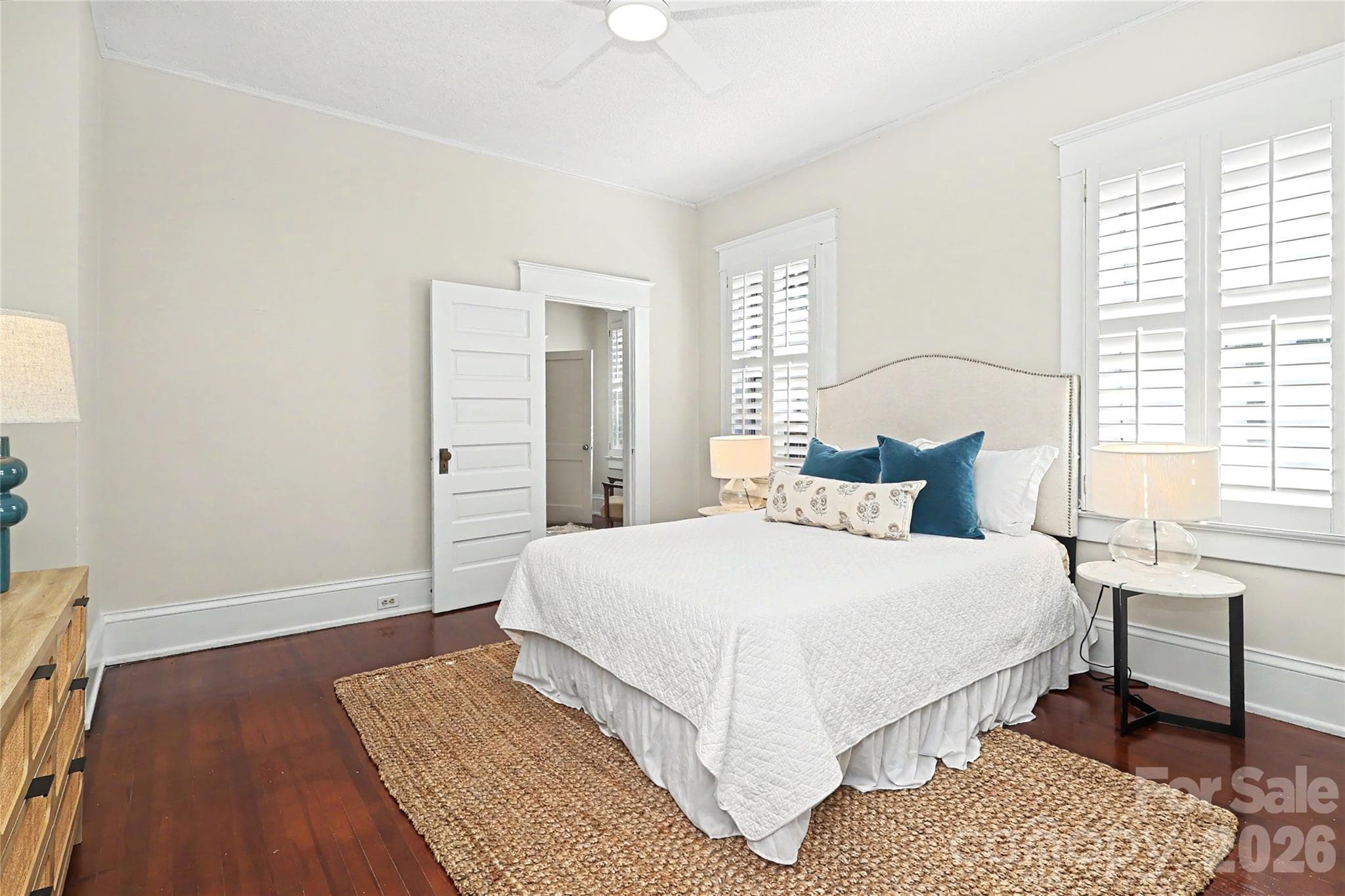 Primary bedroom with view to the sitting room - 1933 Park Road, Charlotte