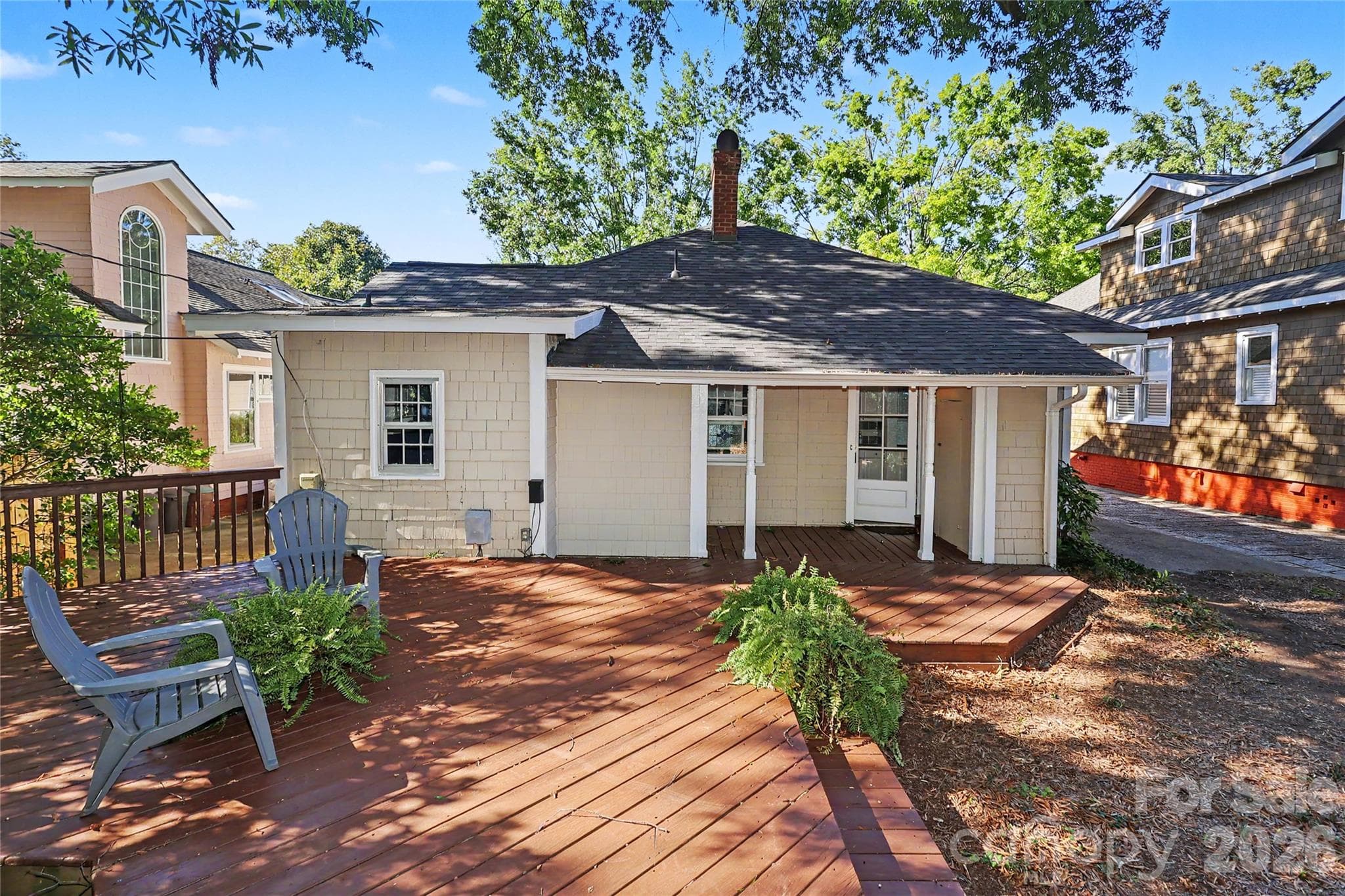 Rear view of the home - 1933 Park Road, Charlotte