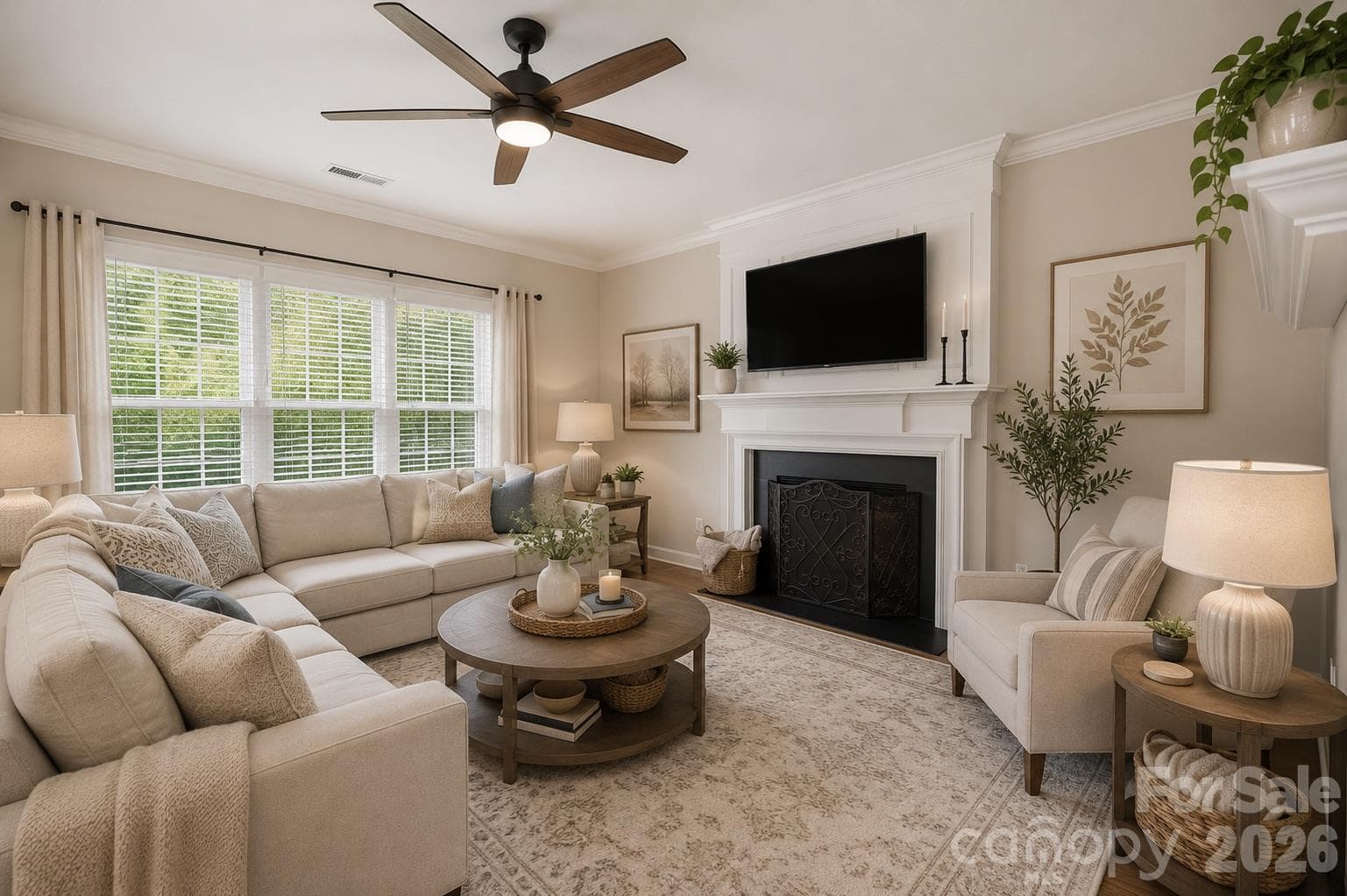 Virtually Staged with Current New Wall Paint Color - 5899 Crimson Oak Court, Harrisburg