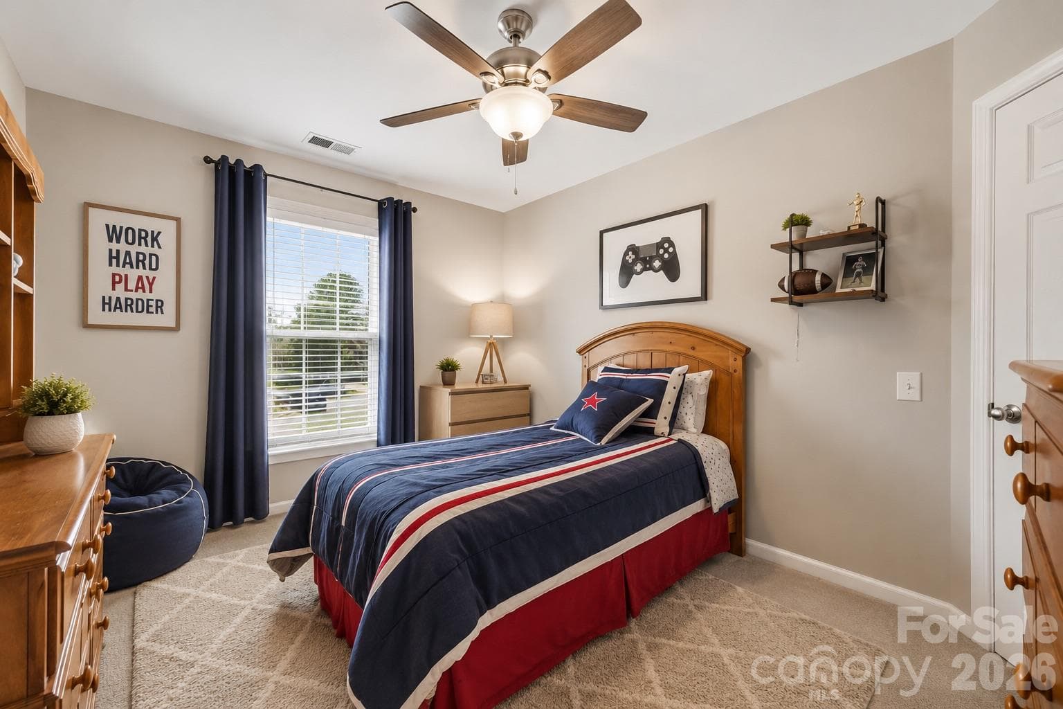 Virtually Staged with Current New Wall Paint Color - 5899 Crimson Oak Court, Harrisburg